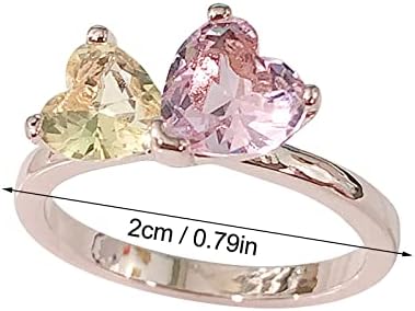 Евтини пръстени за жени Прости Пръстен със стилен и изискан дизайн, подходящи за различни случаи (Розово, 9