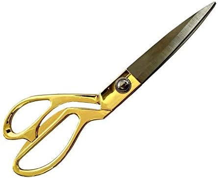 Ножици за шивашки от въглеродна стомана с месингова дръжка за рязане на тъкани Единични ножица (8 инча)