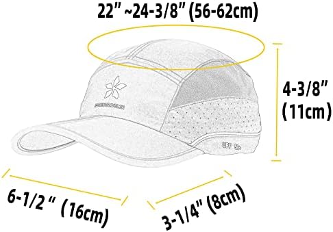 Светоотражающая бързосъхнеща шапка ZZEWINTRAVELER - Неструктурированная бейзболна шапка UPF50+ за мъже и жени