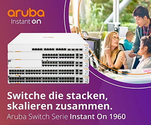 Aruba Instant 1960 48-портов gigabit 40-портов switch PoE 4 клас | 8-портов интелигентен switch PoE клас 6 (600