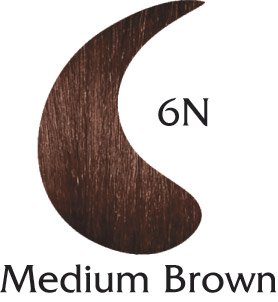 EcoColors Цвят на косата Средно-кафяво - 6N (2 грама на възложителя цветове на 2 унция)