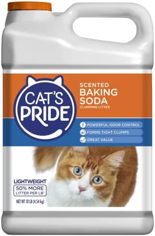 Cat ' s Pride Лесен Комковатый Пълнител за Котешки Тоалетни 10 Килограма, сода за хляб