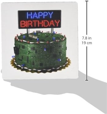 Подложка за мишка 3dRose LLC с размери 8 x 8 x 0,25 инча, Поздравительный торта за печатни платки Онази Отрепки