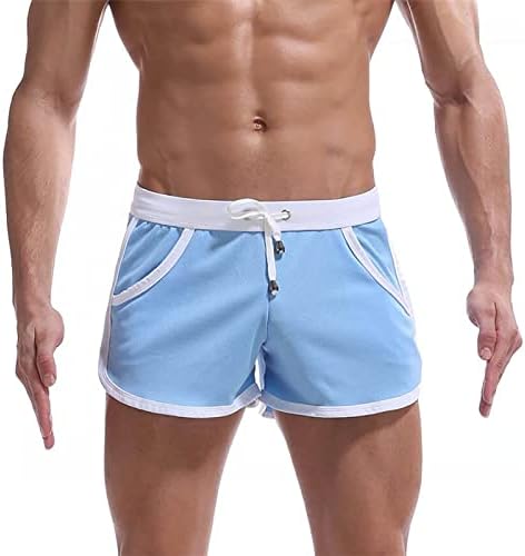 BingYELH Мъжки Спортни Къси Мъжки Панталони Shorts За Бодибилдинг, Тренировки Във фитнеса, Стегнати Шорти за