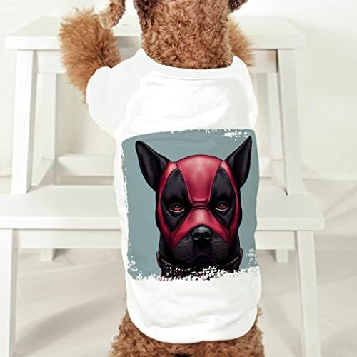 Тениска с изображение на куче - Тениска с Изображение на Куче от Комикс - Наистина хубави Дрехи За кучета -