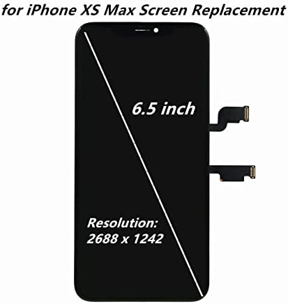 Съвместим за iPhone Xs Max Подмяна на екрана Incell 6,5-инчов Сензорен Екран Дигитайзер за Ремонт Комплект в