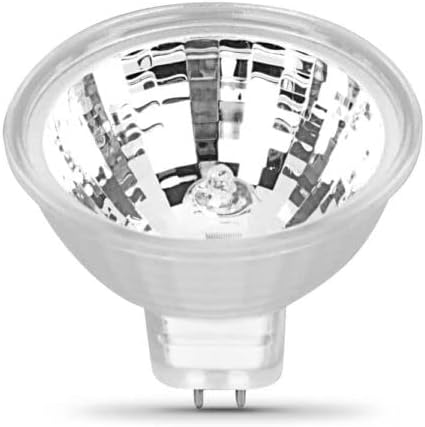 50-Ваттная Халогенна лампа MR16 Feit Electric EXN/CG, 2800K Топло Бял цвят, 2 H x 2D