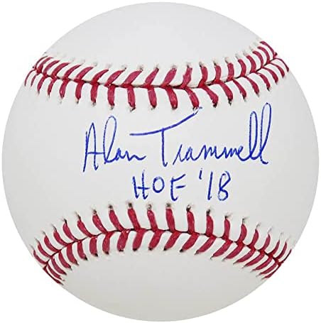 Алън Траммелл подписа Договор с Rawlings Official MLB Бейзбол w /HOF'18 - Бейзболни топки с автографи