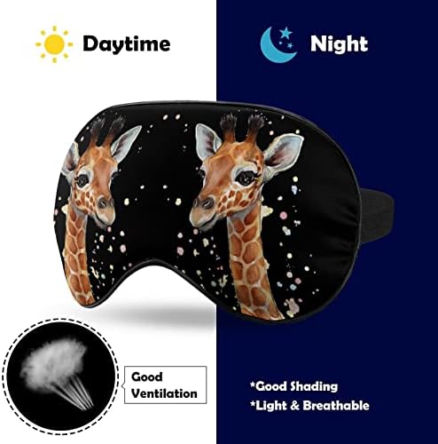 Маска за очи с участието на Жираф за Сън, Затемненная Нощна Превръзка на Очите и с Регулируема Каишка за Мъже