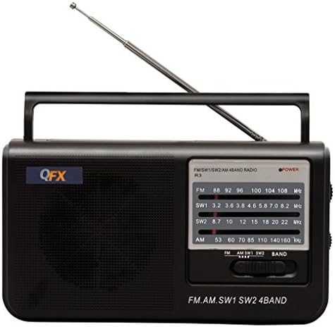 Ретро-AM/FM-радио QFX R-3, Черен