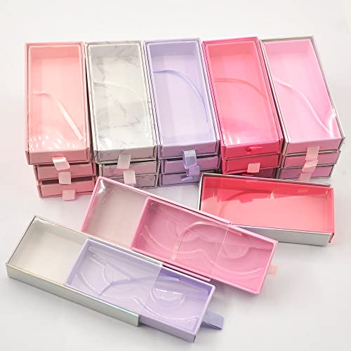 Кутия за опаковане на фалшиви мигли Кутии за опаковане на мигли От синтетични или изкуствени мигли Cils Калъф