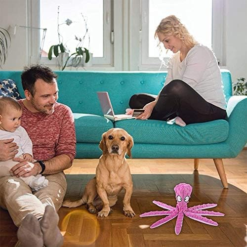 N Трайни Играчки за кучета С мъка, без плънка, плюшени играчки във формата на октопод, Безопасни и нетоксични,