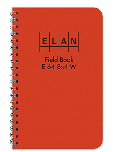 Издателска компания Elan E64-8x4W Org-48 E64-8x4W Книга за полеви снимките с тел покритие 4 ⅞ x 7 ¼ в ярко-оранжев