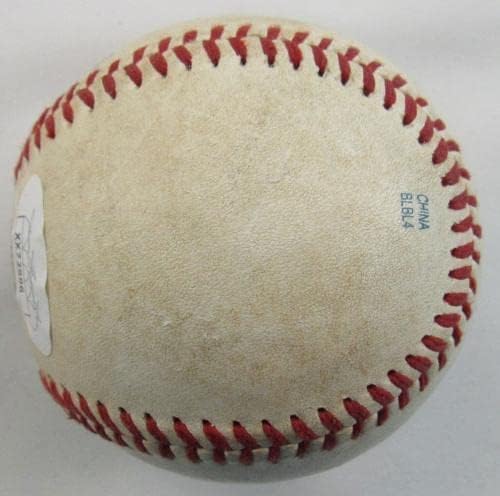 Аарон Джадж Подписа Използвана игра Автограф на Малката лига Rawlings Baseball JSA X - MLB Използвани Бейзболни