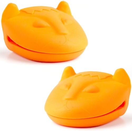 Комплект от 2 силиконови притежателите на кухненски ръкавици Orange Cat, съответстващ на
