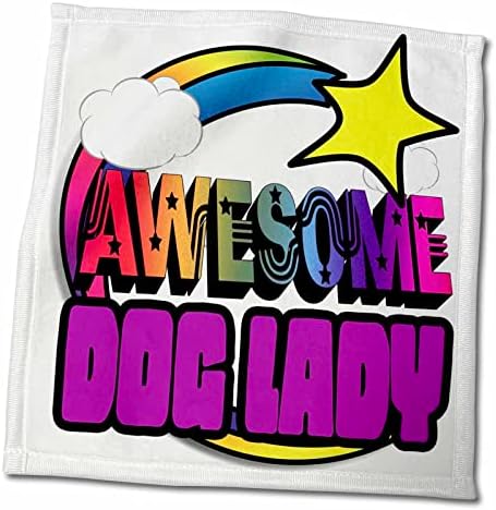 3D Кърпи за кучета с падащата звезда Rainbow Страхотно Куче Lady (twl-201272-3)