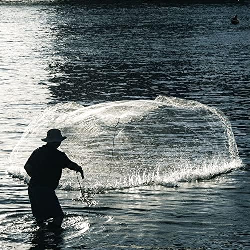 MoiShow Saltwater American Fishing Cast Nets - Висококачествена Мрежа за риболов на стръв Радиус 4 метра /6