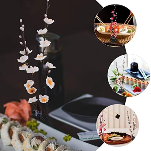 Yardwe 4 бр., Изкуствени Цветя Украса за суши-Чинии, Реалистични Цветя, Японски Орнаменти за Сервиране на Суши-Сашими,