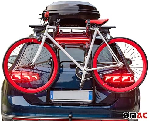 Велосипедна стойка OMAC 3 за Hyundai Elantra Touring въз основа на 2007-2012 Черно |Закрепване В Багажника на