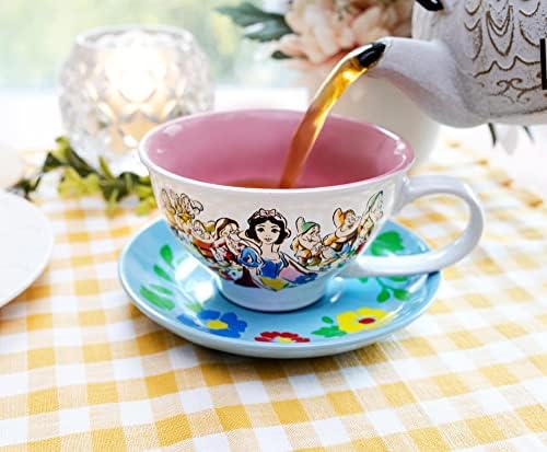Дисни Снежанка и Седемте джуджета I' m Wishing Керамична Чаша с блюдцем | Набор за Чай, За кафе, Еспресо кафе,
