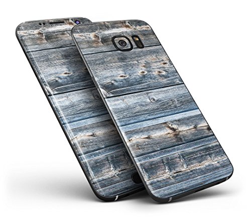 Дизайн Skinz Дизайн Skinz Вертикални дървени летви със стикер на цялото тяло-Кожа-комплект за Galaxy S7