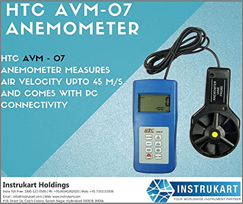 Anemómetro HTC AVM 07 Хунта са против certificado de calibración