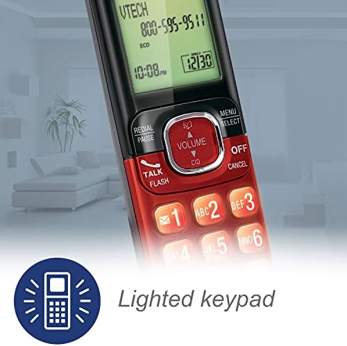 Безжичен телефон VTech CS6529-4B с 4 тръби DECT 6.0, гласова поща и номер на обаждащия се, с възможност за удължаване