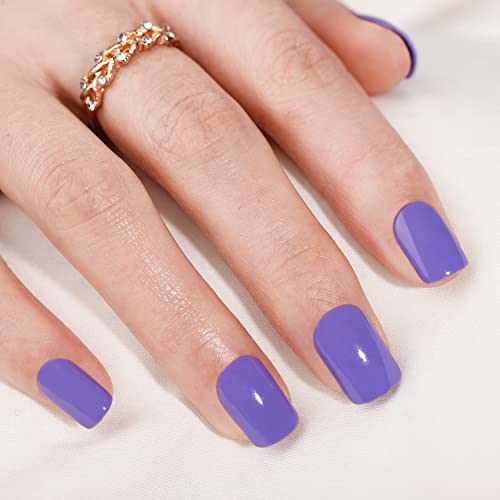 BettyCora Нанесете върху ноктите силна четка за лепило за нокти, 24 бр, синьо-лилаво гел за нокти