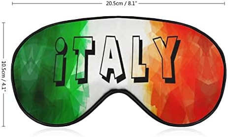 Реколта Мека Маска за очи с Флага на Италия, Ефективна Затеняющая Маска За Сън, Удобна Превръзка на Очите с