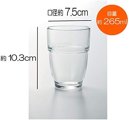 Чаша Suntory Marketing 038-35, прозрачен, 9,2 течни унции (265 мл), Forum, Опаковка от 6