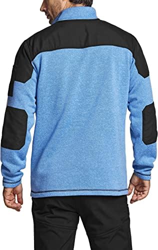 Мъжки Термо-мек вълнен плат Пуловер с цип CQR, Зимата Топъл Пуловер за улицата, Лека Hoody С дълъг ръкав