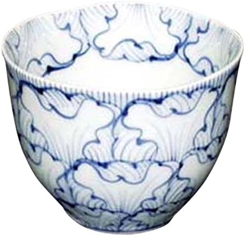 Чаша: Нова Безплатна чаша с боядисани гребен във формата на лоба / Японски порцелан Arita Фаянс / Размер: 3,7