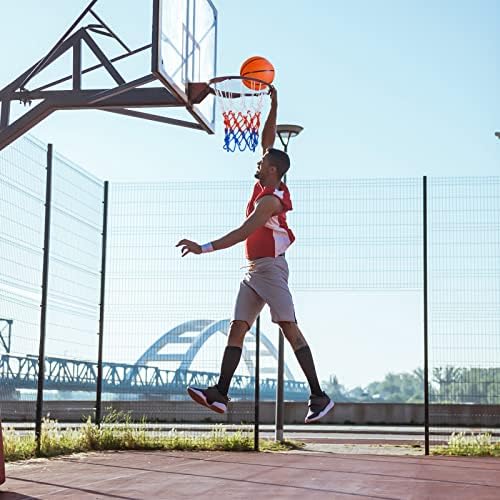 Подмяна на тежка рамка баскетболна мрежа - Всепогодная защита от хлыста, подходящ за стандартни вътрешни или