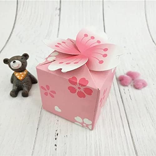 Като се започне с 50шт Японската Романтична Кутии шоколадови Бонбони Сакура, Розово Цвете, Цветове на Череша,