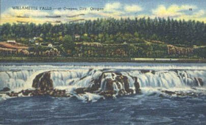Пощенска картичка от Орегон Сити, щата Орегон