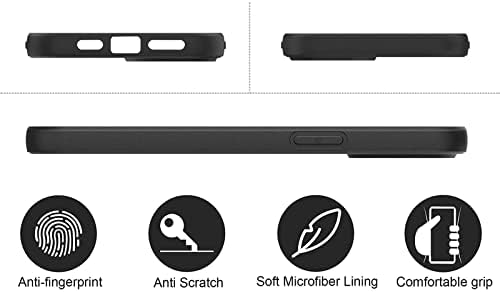 IRUNCOOL е Подходящ за своята практика iPhone 12 (6,1 инча), седалките за пълна защита на камерата от по-мек