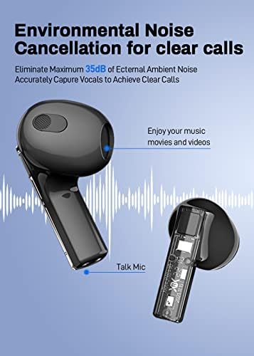 Тези безжични Слушалки, Безжични Слушалки, Bluetooth Bluetooth Слушалки 5.3 Слушалки 25 часа възпроизвеждане