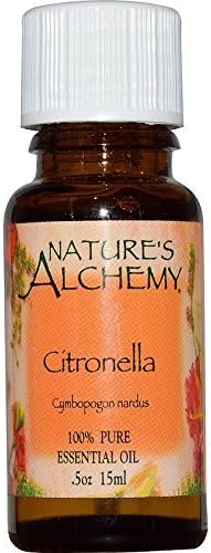 Етерично масло Nature's Alchemy Цитронелла, 0,5 течни унции