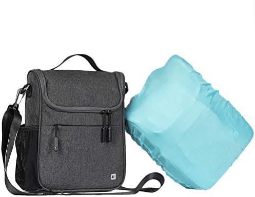 Чанта за каране на волана Abaodam, Сгъваема Чанта за Писалки, Държач за инструменти с Водоустойчив капак (Тъмно-сиво)