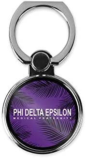 Стойка за телефон с пръстен Братство Фи Делта Епсилон (кръгла) (Phi Delta Epsilon 3)