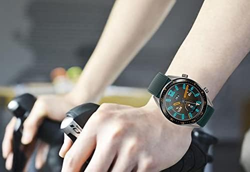 Силиконов ремък за спортни часа е Съвместим с Samsung Galaxy Watch Band 3 45 mm / Galaxy Watch Band 46 мм/ Gear