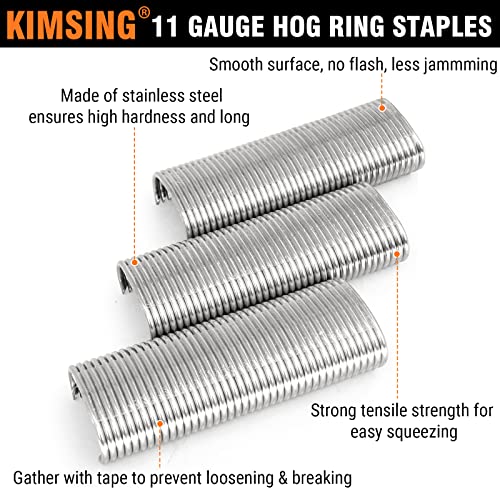 Скоби за оловни пръстени от неръждаема стомана KIMSING - 11 Калибър 304, Коронката 1 3/4 (45 мм), 1600 бр./кор.,