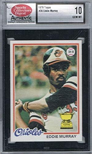 1978 Начело ЕДИ МЪРИ 36 (SCD 10 GEM MT), Зала на славата начинаещи MLB RC (168 бейзболни картички за начинаещи