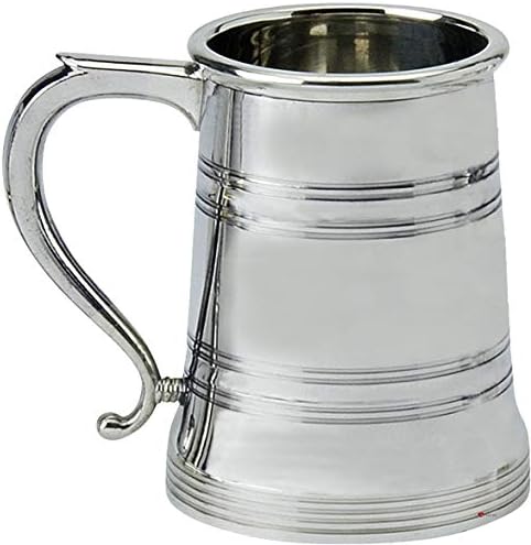 I LUV ООД Оловен посуда 1 Пинтовая чаша Традиционна форма на идеален за гравиране