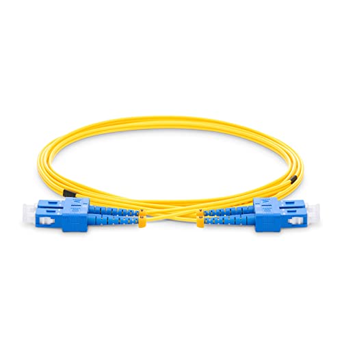 Оптичен кабел QINIYEK OS2 SC SC, Однорежимный SFP-дуплекс 9/125 хм, Оптичен кабел за SMF-SFP-радиоприемник,