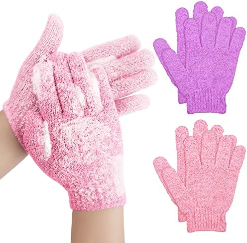 Хавлиени ръкавици Sibba за душата, Ексфолиращи Ръкавици за лице и тяло от естествена Люфы, За премахване на