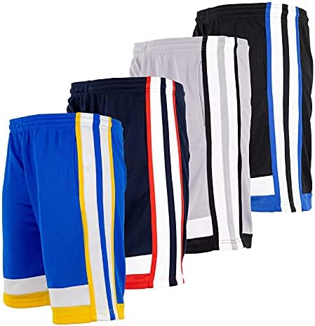 Мъжки баскетболни шорти High Energy Long, 4 опаковки, Спорт, Фитнес и физически упражнения, Спортни резултати
