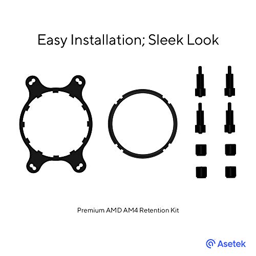 Комплект за задържане на AMD AM4 премиум-клас за течни охладители на базата на Asetek в комплект с висококачествени