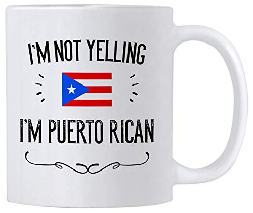 Забавни сувенири и подаръци от Пуерто Рико. Аз не крещя, че съм пуэрториканская кафеена чаша. Идея за подарък