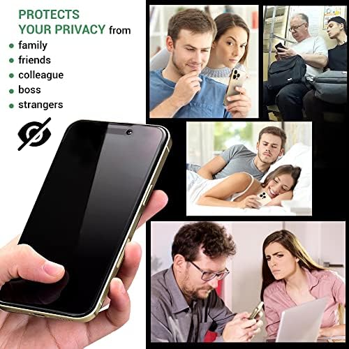 Защитно фолио ESENCIAL 2 Pack Privacy Screen Protector за iPhone 14 Pro | Anti-Spy Private от закалено Стъкло,